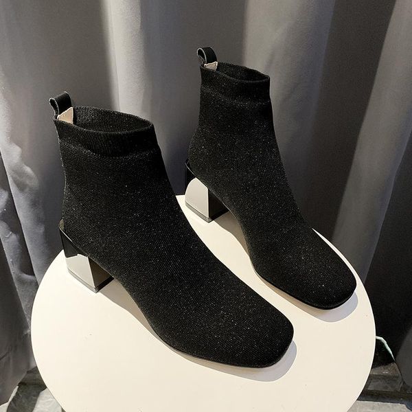 boots autumn and spring high-heeled ankle stiletto pointed back zipper wild single shoes women zapatos mujer u23-98, Black
boots autumn and spring high-heeled ankle stiletto pointed back zipper wild single shoes women zapatos mujer u23-98, Black