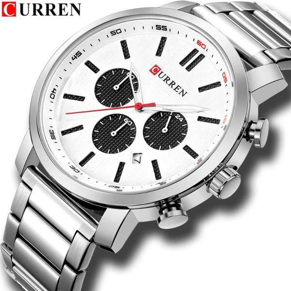 wristwatches curren men watch business full steel quartz fashion sport waterproof casual chronograph wristwatch, Slivery;brown
wristwatches curren men watch business full steel quartz fashion sport waterproof casual chronograph wristwatch, Slivery;brown