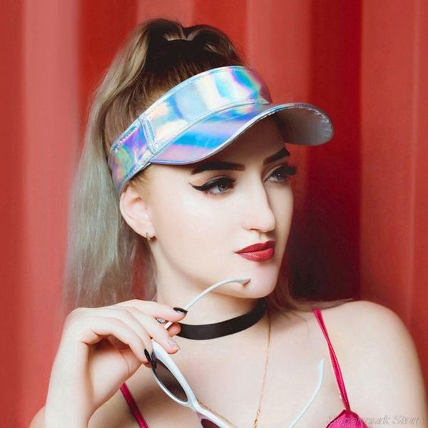 wide brim hats minimalist faux leather empty baseball cap metallic rave hologram reflective hip-hop adjusted sun visor hat, Blue;gray
wide brim hats minimalist faux leather empty baseball cap metallic rave hologram reflective hip-hop adjusted sun visor hat, Blue;gray