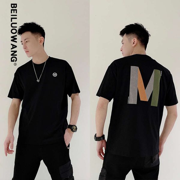 langyi 2021 spring and summer new basic round neck pullover loose print solid short sleeve men's trendy t-shirt, White;black
langyi 2021 spring and summer new basic round neck pullover loose print solid short sleeve men's trendy t-shirt, White;black