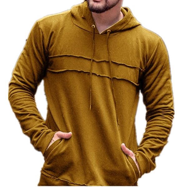 autumn and winter solid color hooded sweater popular fashion casual men's top, Black
autumn and winter solid color hooded sweater popular fashion casual men's top, Black