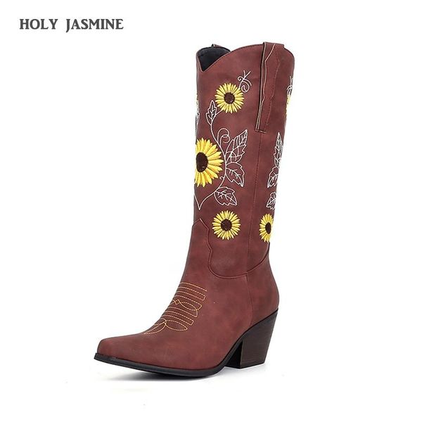boots 2021 autumn winter fashion european and american retro thick heel pointed western knight embroidered height 7cm, Black
boots 2021 autumn winter fashion european and american retro thick heel pointed western knight embroidered height 7cm, Black