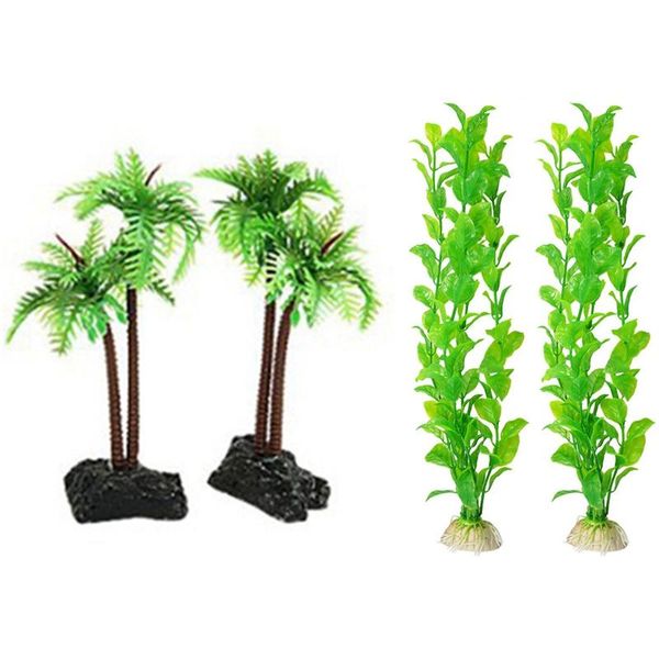 -4 pcs aquarium fish tank aquascaping green plastic plant, 2 3.75 inch & 12.2 decorations
-4 pcs aquarium fish tank aquascaping green plastic plant, 2 3.75 inch & 12.2 decorations