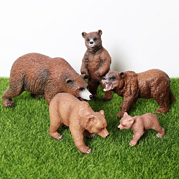 simulation wild life grizzly bear toy figurines set,brown bear family figures woodland bear home decor collection cake ers c0220
simulation wild life grizzly bear toy figurines set,brown bear family figures woodland bear home decor collection cake ers c0220