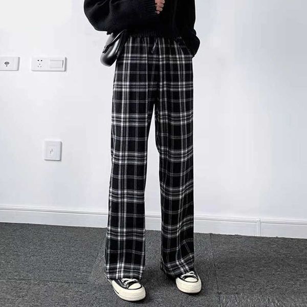 lucyever oversize 3xl plaid pants women retro casual loose wide leg trousers harajuku hip-hop all-match streetwear pants 211006, Black;white
lucyever oversize 3xl plaid pants women retro casual loose wide leg trousers harajuku hip-hop all-match streetwear pants 211006, Black;white