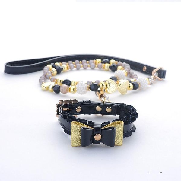 new fashion simple trend pet dog collar leashing rope dog chain bichon teddy small cat black pearl cat collar
new fashion simple trend pet dog collar leashing rope dog chain bichon teddy small cat black pearl cat collar