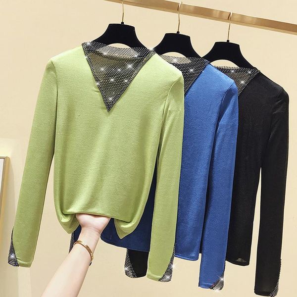 women's t-shirt gkfnmt tee shirt femme v-neck women 2021 autumn casual diamonds thin tshirt long sleeve korean spring woman clothes, White
women's t-shirt gkfnmt tee shirt femme v-neck women 2021 autumn casual diamonds thin tshirt long sleeve korean spring woman clothes, White