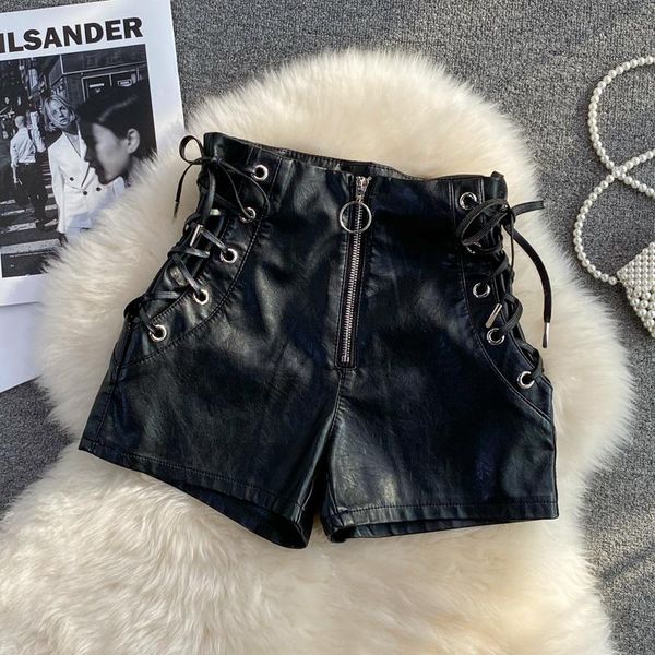 women's shorts wash pupi autumn and winter 2021 fashion all kinds of high waist show thin breasted straight tube pants, White;black
women's shorts wash pupi autumn and winter 2021 fashion all kinds of high waist show thin breasted straight tube pants, White;black