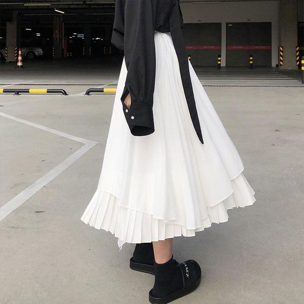 skirts high elastic waist long woman 2021 spring summer solid color irregular a-line womens, Black
skirts high elastic waist long woman 2021 spring summer solid color irregular a-line womens, Black