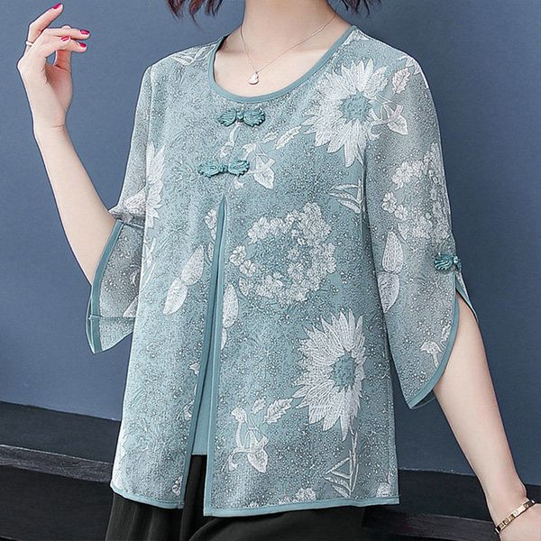 women's spring summer style blouses shirt women's o-neck button printed flare sleeve korean casual sp166 210302, White
women's spring summer style blouses shirt women's o-neck button printed flare sleeve korean casual sp166 210302, White