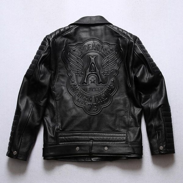 men's leather & faux a550 rockcanroll super quality coat genuine cow cowhide stylish durable vintage jacket, Black
men's leather & faux a550 rockcanroll super quality coat genuine cow cowhide stylish durable vintage jacket, Black