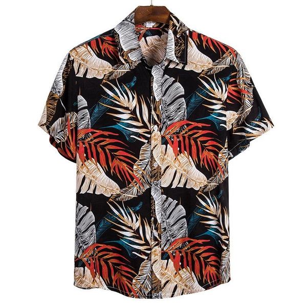 men's casual shirts 2021 men short sleeve printed blouse hawaiian shirt male summer geometric plus size for man, White;black
men's casual shirts 2021 men short sleeve printed blouse hawaiian shirt male summer geometric plus size for man, White;black