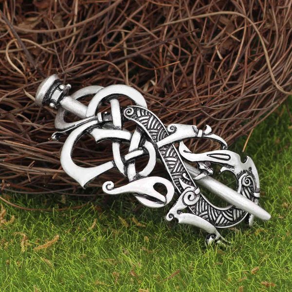 trendy nordic viking celtic knot hairpin irish hairpin, Silver 
trendy nordic viking celtic knot hairpin irish hairpin, Silver