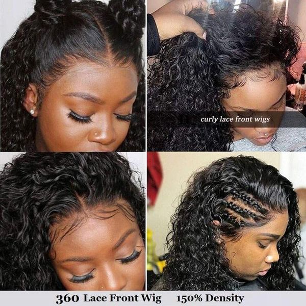lace wigs 360 frontal wig curly human hair 4x4 closure for women front baby, Black;brown
lace wigs 360 frontal wig curly human hair 4x4 closure for women front baby, Black;brown