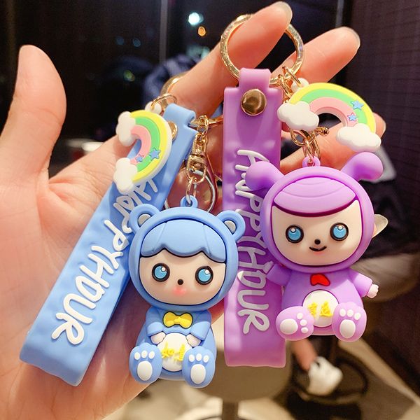 keyring keychain cartoon cute girl heart doll key chain car pendant ring small gift, Silver
keyring keychain cartoon cute girl heart doll key chain car pendant ring small gift, Silver