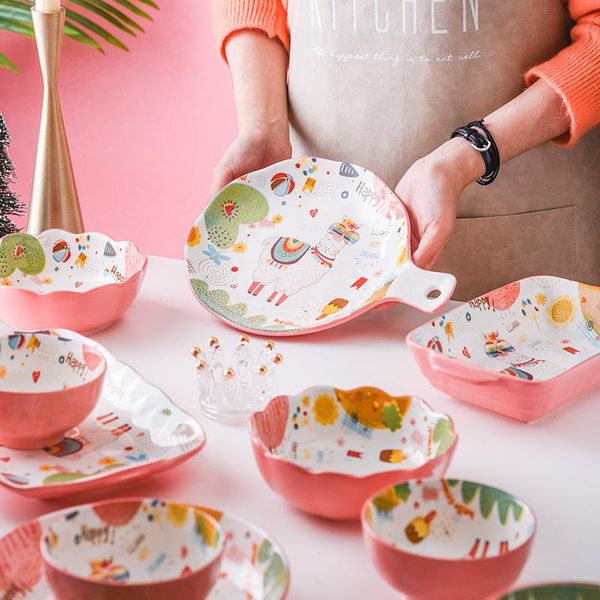 dishes & plates hand painted cartoon ceramic plate creative cuisine dish cute white steak rice soup bone china tableware gift ceramica
dishes & plates hand painted cartoon ceramic plate creative cuisine dish cute white steak rice soup bone china tableware gift ceramica