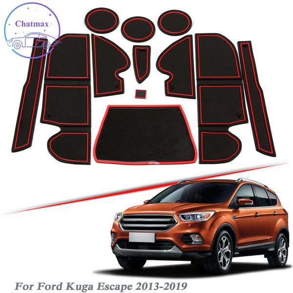 21pcs car styling for ford kuga escape 2013-2019 latex gate slot pad interior door groove mat non-slip mat dust mat with car brand logo 
21pcs car styling for ford kuga escape 2013-2019 latex gate slot pad interior door groove mat non-slip mat dust mat with car brand logo