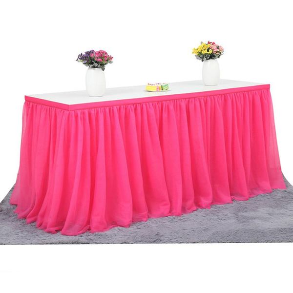 table skirt wedding party tulle tableware cloth baby birthday home decor
table skirt wedding party tulle tableware cloth baby birthday home decor