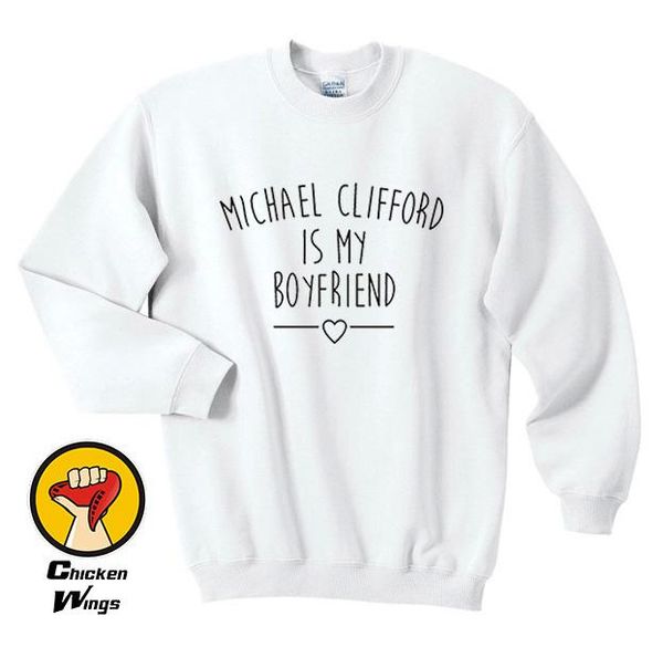women's hoodies & sweatshirts michael clifford is my boyfriend sweatshirt quote fashion blogger hipster more size and colors-a683, Black
women's hoodies & sweatshirts michael clifford is my boyfriend sweatshirt quote fashion blogger hipster more size and colors-a683, Black
