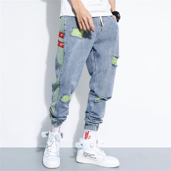 men's jeans men stretchy anker-length pants skinny pocket zipper pencil 2021 fashion casual trousers hip hop sweatpant, Blue
men's jeans men stretchy anker-length pants skinny pocket zipper pencil 2021 fashion casual trousers hip hop sweatpant, Blue