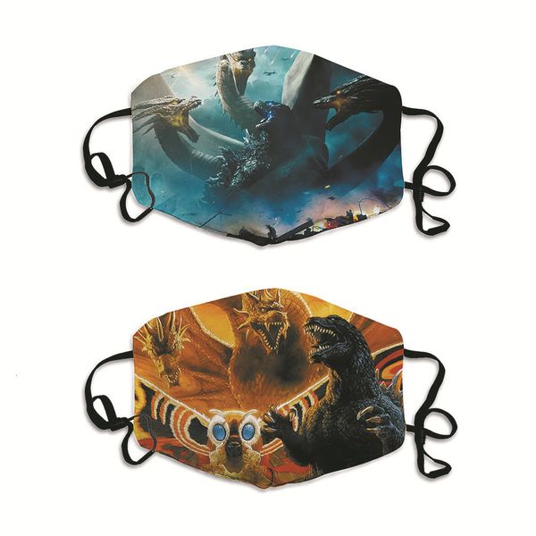 film peripheral godzilla printed ear hanging dust and haze proof mask can be washed 
film peripheral godzilla printed ear hanging dust and haze proof mask can be washed