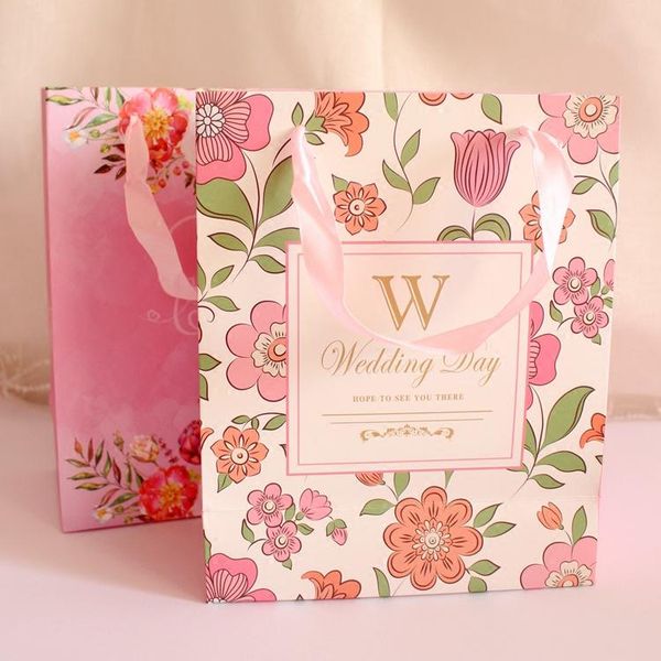 gift wrap 10pcs pink flowers bag wedding supplies tote wrapping paper bags with handles
gift wrap 10pcs pink flowers bag wedding supplies tote wrapping paper bags with handles