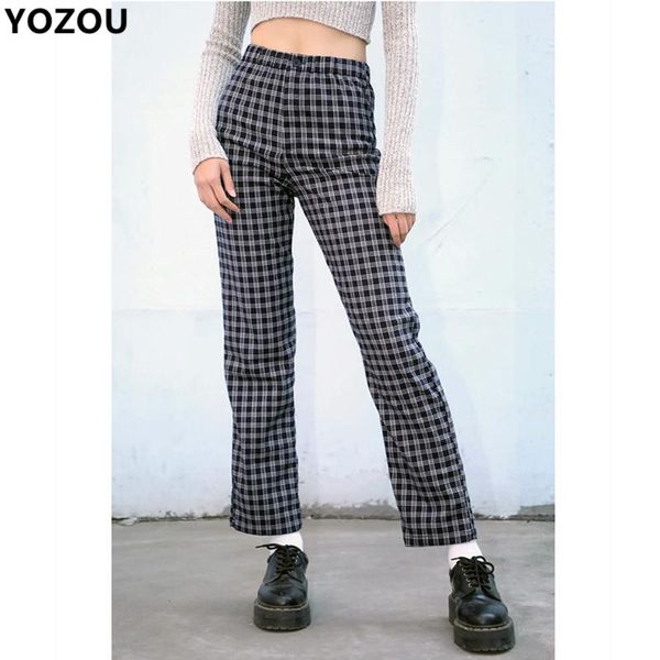 women's pants & capris women vintage old school trousers high rise elasticated waist checked straight in black 90s aesthetic, Black;white
women's pants & capris women vintage old school trousers high rise elasticated waist checked straight in black 90s aesthetic, Black;white