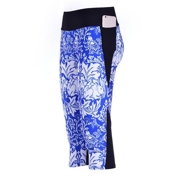 women's leggings fitness side pocket capris blue background high waist pencil pants comfortable 7 point sporting for women clothing, Black
women's leggings fitness side pocket capris blue background high waist pencil pants comfortable 7 point sporting for women clothing, Black