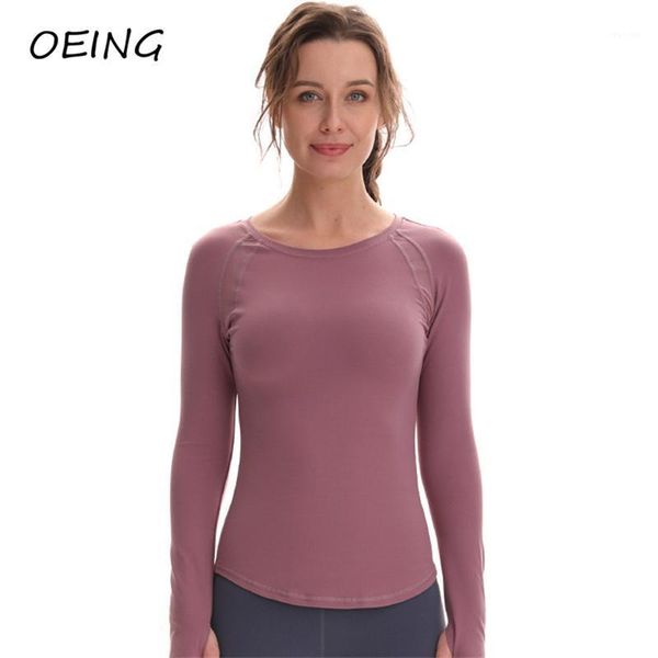 yoga outfit entgoing long sleeve shirt women gym clothes seamless plus size sport fitness
