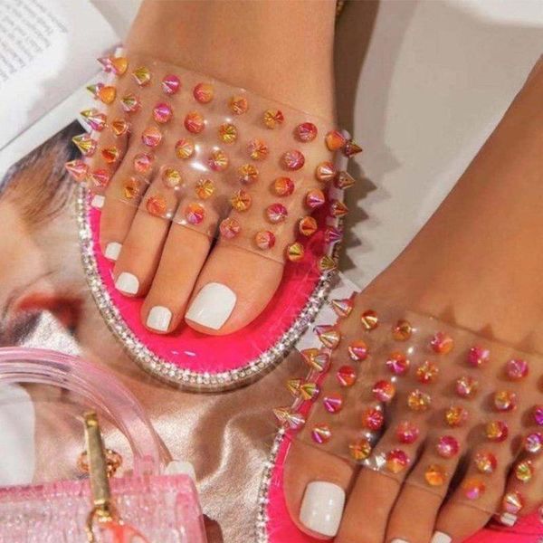 fashion rivet women slippers flat casual ladies slides open toe colorful outside beach shoes 2021 summer female footwear, Black
fashion rivet women slippers flat casual ladies slides open toe colorful outside beach shoes 2021 summer female footwear, Black