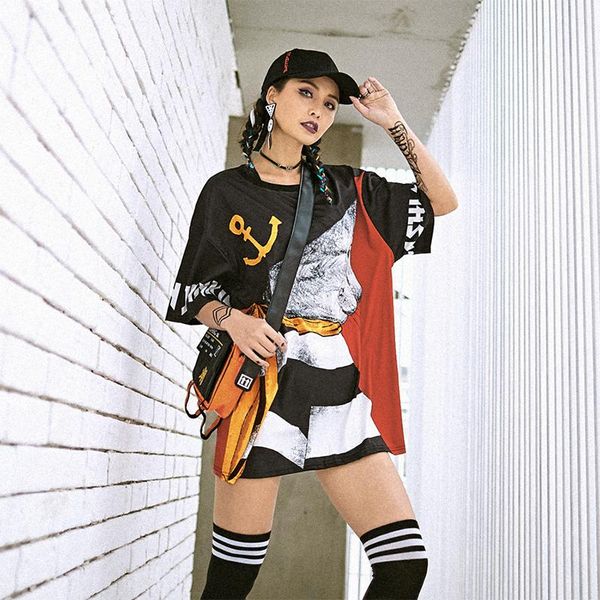 women's t-shirt summer fashion brand plus size retro letters cat harajuku style short-sleeved, White
women's t-shirt summer fashion brand plus size retro letters cat harajuku style short-sleeved, White
