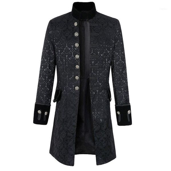 mens western retro style trench windbreaker solid color steampunk long sleeve jacket male single breasted collar uniform1, Black;brown
mens western retro style trench windbreaker solid color steampunk long sleeve jacket male single breasted collar uniform1, Black;brown