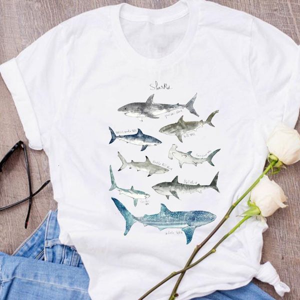 women graphic shark cartoon fashion printing short sleeve clothing 90s clothes lady tees female t shirt womens t-shirt, White
women graphic shark cartoon fashion printing short sleeve clothing 90s clothes lady tees female t shirt womens t-shirt, White
