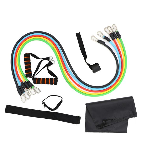 11pcs yoga sport rubber fitness bands resistance bands set stretch training fitness gum workout elastic pull rope new, Black
11pcs yoga sport rubber fitness bands resistance bands set stretch training fitness gum workout elastic pull rope new, Black