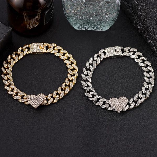 anklets trendy cuban link chain heart rhinestone bracelet for women luxury crystal chunky anklet punk barefoot jewelry, Red;blue
anklets trendy cuban link chain heart rhinestone bracelet for women luxury crystal chunky anklet punk barefoot jewelry, Red;blue