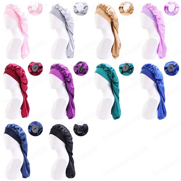 elastic wide band adjustable button long satin bonnet femme headscarf long tail chemo caps breathable sleeping cap headwear hats, Blue;gray
elastic wide band adjustable button long satin bonnet femme headscarf long tail chemo caps breathable sleeping cap headwear hats, Blue;gray
