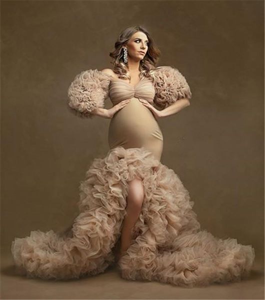 wraps & jackets champagne floral ruffled bridal maternity dresses puffy sleeve elastic women mermaid party plus size for poshoot, White
wraps & jackets champagne floral ruffled bridal maternity dresses puffy sleeve elastic women mermaid party plus size for poshoot, White