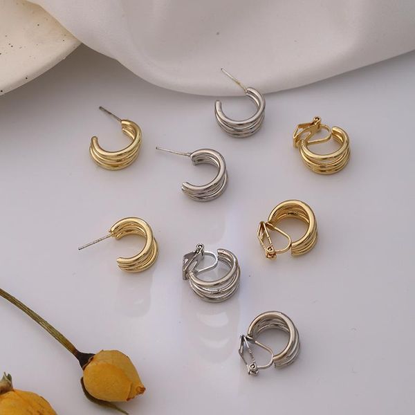 hoop & huggie vintage multi-layer circle earring for women c-shape exquisite gold silver color clip on party jewelry gift 2021, Golden;silver
hoop & huggie vintage multi-layer circle earring for women c-shape exquisite gold silver color clip on party jewelry gift 2021, Golden;silver