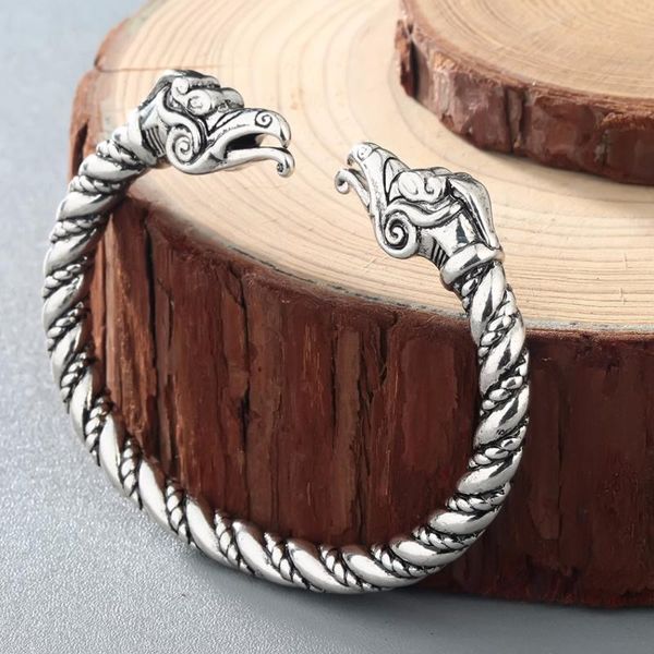 bangle antique dragon cuff bracelets for men nordic mythology punk ehinic boyfriend husband's jewlery gift, Black
bangle antique dragon cuff bracelets for men nordic mythology punk ehinic boyfriend husband's jewlery gift, Black