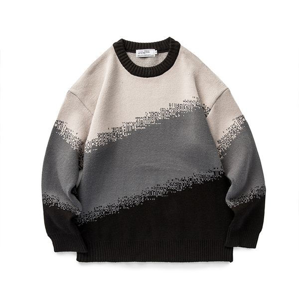 new men ink gradient winter sweaters 2021 mens o-neck korean fashions sweater women casual harajuku clothes l7q7 ydkj, White;black
new men ink gradient winter sweaters 2021 mens o-neck korean fashions sweater women casual harajuku clothes l7q7 ydkj, White;black