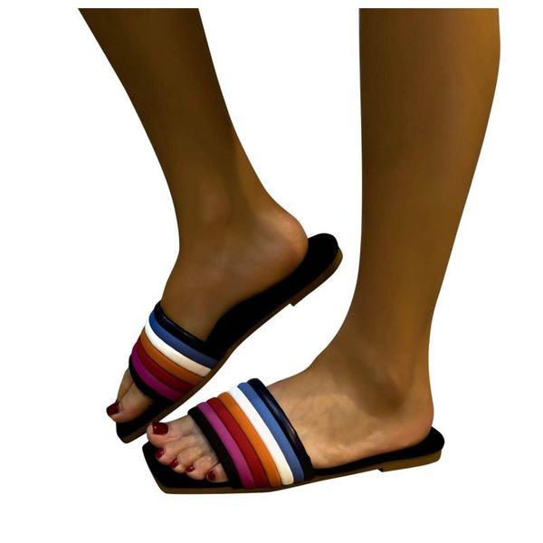slippers summer style square head color flat stand-alone fashion foreign trade large size beach ladies sandals and, Black
slippers summer style square head color flat stand-alone fashion foreign trade large size beach ladies sandals and, Black