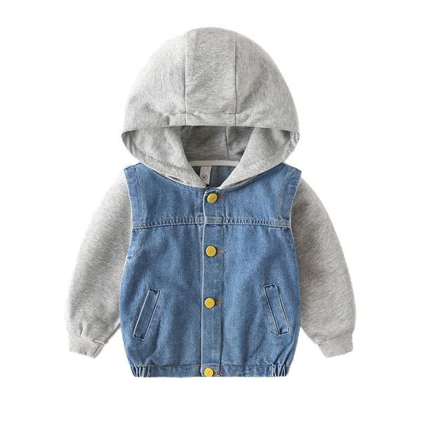 jackets fashion boys girls autumn winter casual denim hooded children's stitching western style kids coat outerwear, Blue;gray
jackets fashion boys girls autumn winter casual denim hooded children's stitching western style kids coat outerwear, Blue;gray