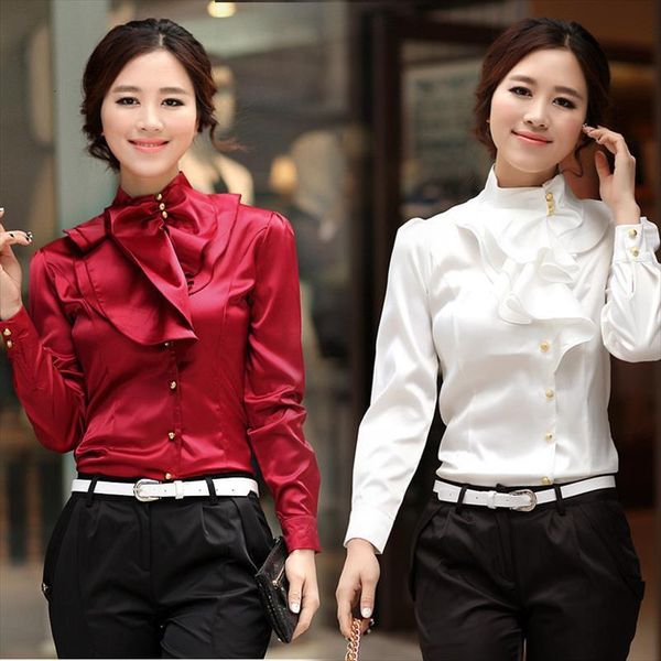 chiffon long sleeve amp womens shirts feminine ol formal ruffle puff royal satin plus size 3xl, White
chiffon long sleeve amp womens shirts feminine ol formal ruffle puff royal satin plus size 3xl, White