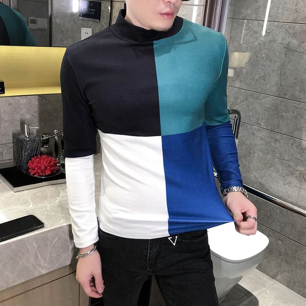 4 2021 new mended colours sleeve long of fitting casual fine tuning korean winter simple t-shirts for men clothes 922f, Black;brown
4 2021 new mended colours sleeve long of fitting casual fine tuning korean winter simple t-shirts for men clothes 922f, Black;brown
