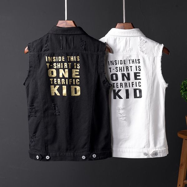 2021 new spring summer newly fashion slim printed designer denim vest men streetwear hip hop veste homme chaqueta b9rt, Black;white
2021 new spring summer newly fashion slim printed designer denim vest men streetwear hip hop veste homme chaqueta b9rt, Black;white