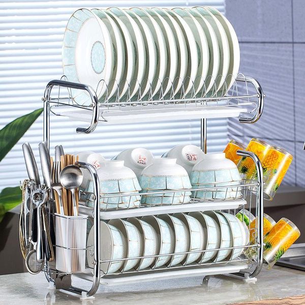 kitchen storage & organization stainless steel drain dish rack shelf organizer containers cupboard box cooking tool household items 
kitchen storage & organization stainless steel drain dish rack shelf organizer containers cupboard box cooking tool household items