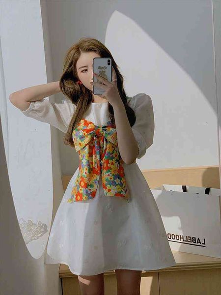 summer fashion white high waist women dress temperament print bowknot sleeveless vest two-piece set, Gray
summer fashion white high waist women dress temperament print bowknot sleeveless vest two-piece set, Gray