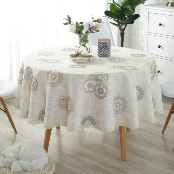 table cloth nordic style household/ restaurant /el big cotton and linen round tablecloth pad waterproof anti-scalding oil-proof
table cloth nordic style household/ restaurant /el big cotton and linen round tablecloth pad waterproof anti-scalding oil-proof