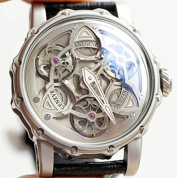 watches men's sport needle buckle automatic movement stainless steel dial navigator black leather strap, Slivery;brown
watches men's sport needle buckle automatic movement stainless steel dial navigator black leather strap, Slivery;brown
