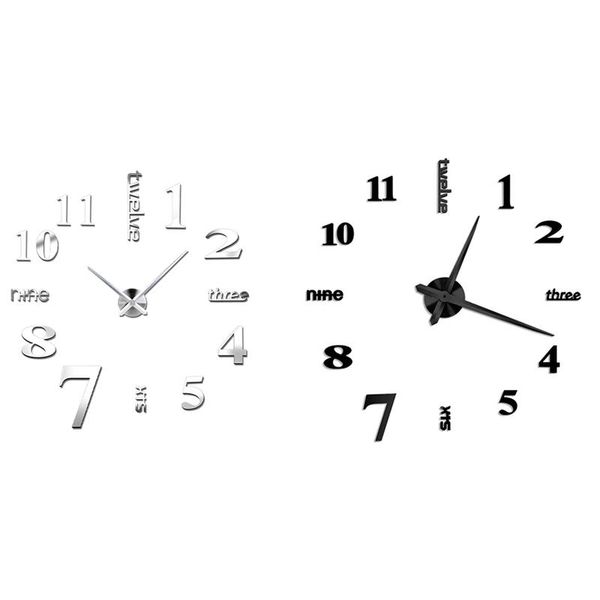 wall clocks 3d frameless large clock modern mute mirror surface decorative diy room home office decorations 
wall clocks 3d frameless large clock modern mute mirror surface decorative diy room home office decorations